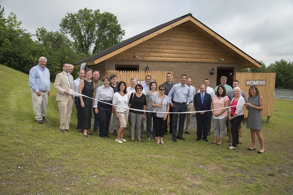 Camp Wildwood Ribbon Cutting at New Bathroom