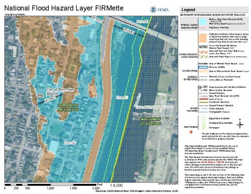 FEMA Flood Elevation zone map