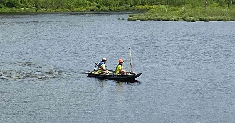 Hydrographic survey of a body of water
